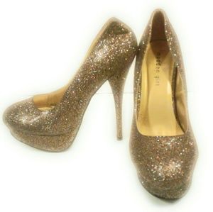 Madden Girl Glitter Pumps, 8.5